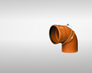 Γωνιακό Εξάρτημα Μεταβλητής Γωνίας U1NWCP Φ110