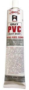 Κόλλα PVC Hercules γκρι 1/8